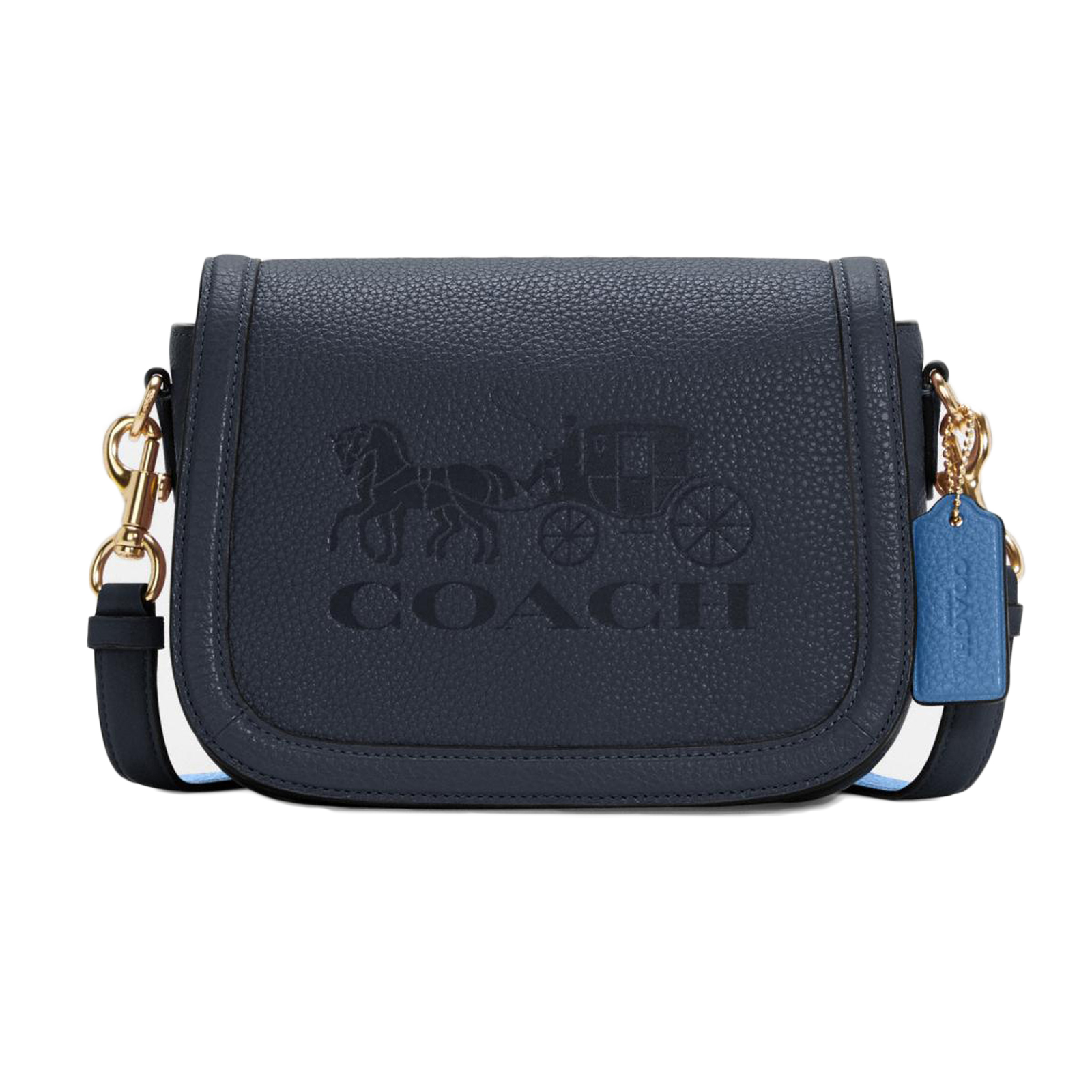 coach saddle bag navy